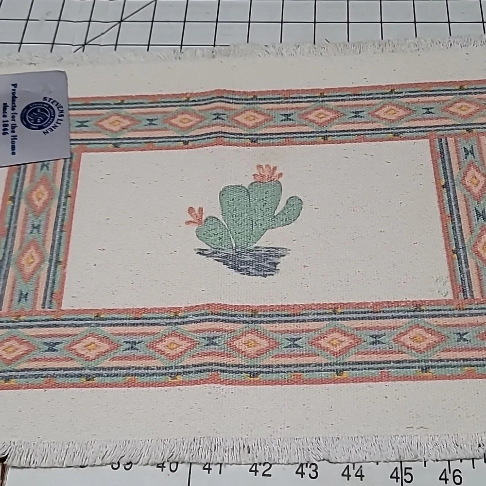 Stevens Linens - Southwest Cactus Theme Placemats‎ x3 NWT kept in closet